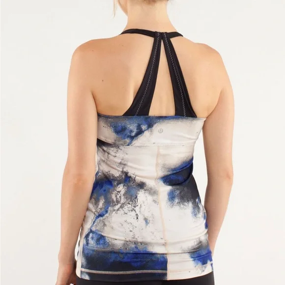 Lululemon Scoop Me Up Tank - Milky Way Multi Print sz 8 - Picture 2 of 8